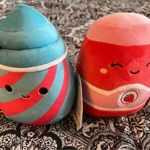 Cute Red and Blue Squishmallows